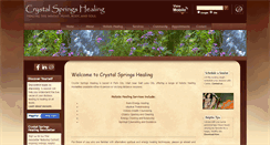 Desktop Screenshot of crystalspringshealing.com