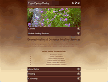 Tablet Screenshot of crystalspringshealing.com